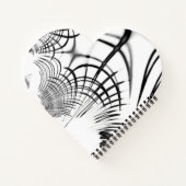 十字灰色の線は爪のスケッチを思い出させる ノートブック (裏面)