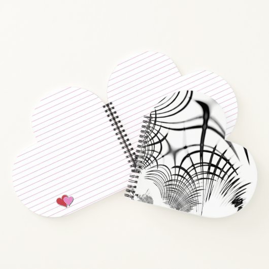 十字灰色の線は爪のスケッチを思い出させる ノートブック (内部)