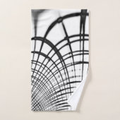 十字灰色の線は爪のスケッチを思い出させる バスタオルセット (ハンドタオル)