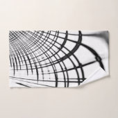 十字灰色の線は爪のスケッチを思い出させる バスタオルセット (ハンドタオル)