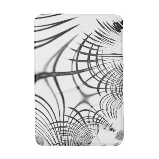 十字灰色の線は爪のスケッチを思い出させる バスマット (正面縦)