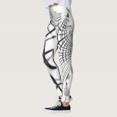 十字灰色の線は爪のスケッチを思い出させる レギンス (左)