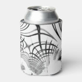 十字灰色の線は爪のスケッチを思い出させる 缶クーラー (缶正面)