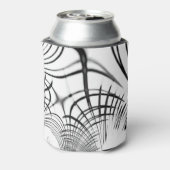 十字灰色の線は爪のスケッチを思い出させる 缶クーラー (缶裏面)