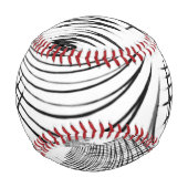 十字灰色の線は爪のスケッチを思い出させる 野球ボール (裏面)