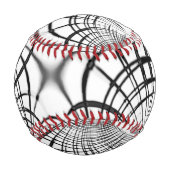 十字灰色の線は爪のスケッチを思い出させる 野球ボール (正面)