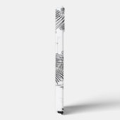 十字灰色の線は爪のスケッチを思い出させる Case-Mate iPhoneケース (裏面 / 右)