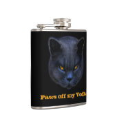 十字猫は私のウォッカを離れて足を言います! フラスク (右)