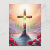 十字神はイエス・キリスト教救教会の愛を愛する シーズンポストカード (正面)