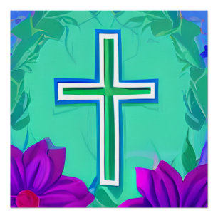 十字神はイエス・キリスト教救教会の愛を愛する ポスター