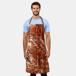 十字線と錆びた正方形のノッチ エプロン