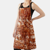 十字線と錆びた正方形のノッチ エプロン (インサイチュ)