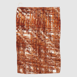 十字線と錆びた正方形のノッチ ゴルフタオル