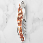 十字線と錆びた正方形のノッチ ソムリエナイフ (裏面)