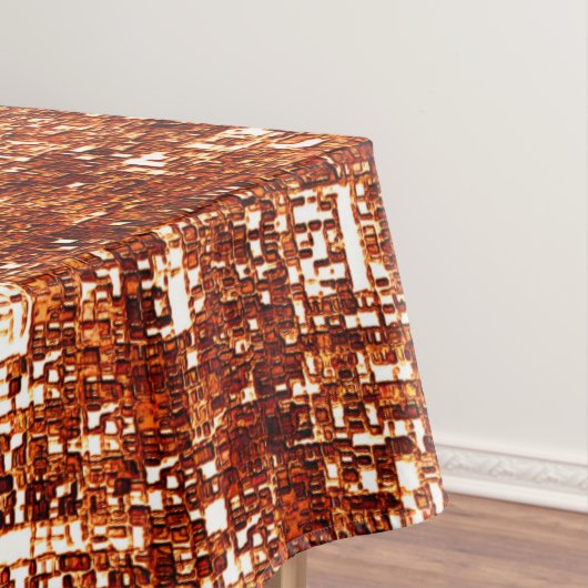 十字線と錆びた正方形のノッチ テーブルクロス (インサイチュ)