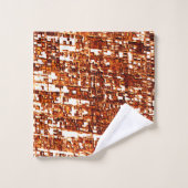 十字線と錆びた正方形のノッチ バスタオルセット (ウォッシュタオル)