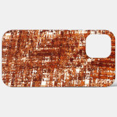 十字線と錆びた正方形のノッチ Case-Mate iPhoneケース (裏面 (横))