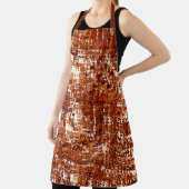 十字線と錆び角ノッチ エプロン (インサイチュ)