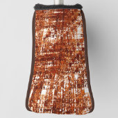 十字線と錆び角ノッチ ゴルフヘッドカバー (回転90)