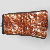 十字線と錆び角ノッチ ゴルフヘッドカバー (正面)