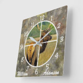 十字線の時計線をカスタマイズ スクエア壁時計 (傾斜)