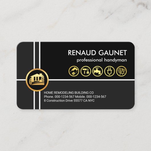 十字線ホーム修理便利屋 名刺 (正面)