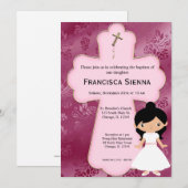 十字聖餐式の少女 招待状 (正面/裏面)