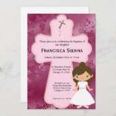 十字聖餐式の少女 招待状 (正面/裏面)