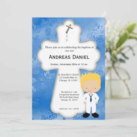 十字聖餐式の少年 招待状 (スタンド正面)