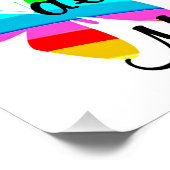 十字蝶マタイ22:37デザイン ポスター (コーナー)