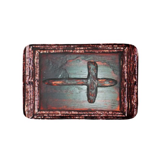 十字血 バスマット (正面)