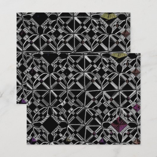 十字路で結合紙シート (正面/裏面)