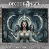 十字路と月の切り離しのヘカテの女神 薄葉紙