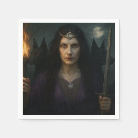 十字路の女神ヘカテ スタンダードカクテルナプキン (正面)