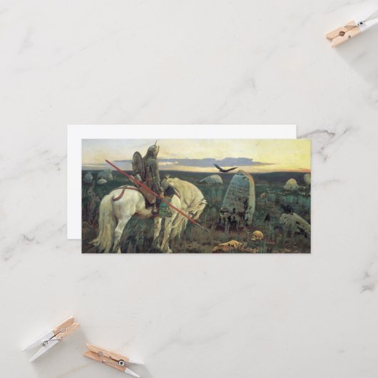 十字路の騎士（Viktor Vasnetsov著） カード (正面/裏面インサイチュ)