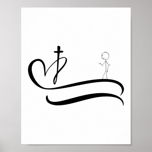 十字路への道 – ライトデザイン ポスター (正面)