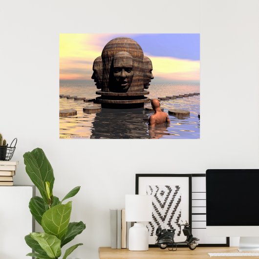 十字路 ポスター (ホームオフィス)