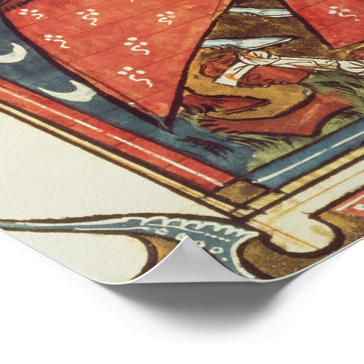 十字軍とイスラム教徒の戦い ポスター (角)