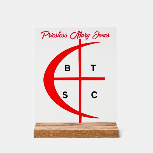 十字軍の巫女 アクリルサイン (正面)