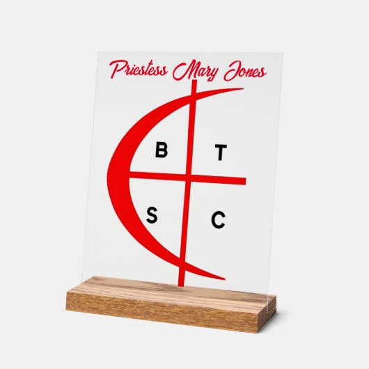 十字軍の巫女 アクリルサイン (傾斜)