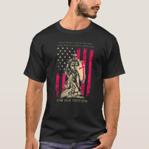 十字軍の騎士テンプラール戦士の神のアメリカ国旗 Tシャツ