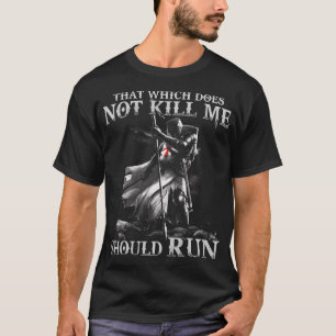 十字軍の騎士テンプル戦士の神の戦い悪 Tシャツ