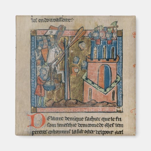 十字軍は1097年にニカイアに頭部を爆撃した マグネット (正面)