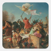 十字軍ゴドフリーフランスの・ド・ブイヨン スクエアシール (正面)