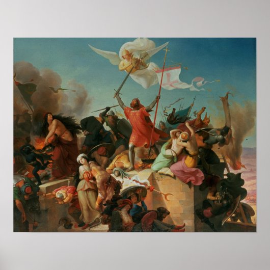 十字軍ゴドフリーフランスの・ド・ブイヨン ポスター (正面)