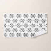 十字骨のフィレット バスタオルセット (ハンドタオル)