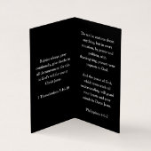 十字黒縦折り曲げ鳩 名刺 (内部)