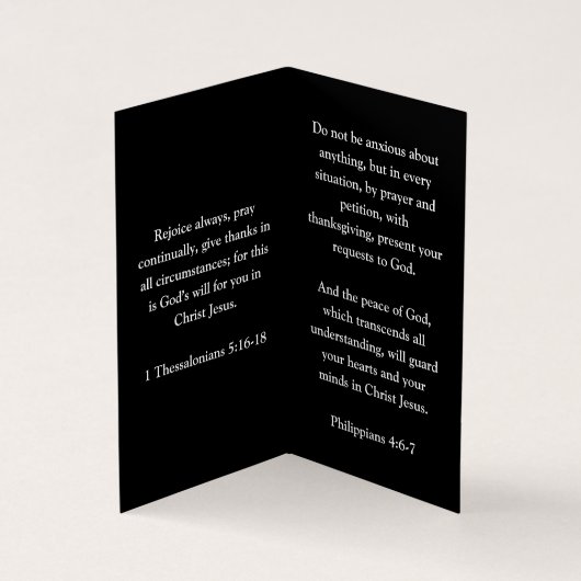 十字黒縦折り曲げ鳩 名刺 (内部)