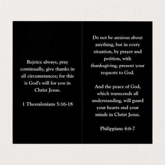 十字黒縦折り曲げ鳩 名刺 (内部フラット)