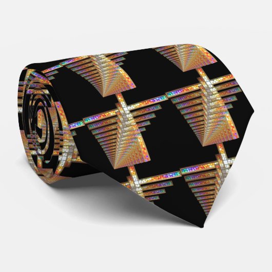 十字1の反射-タイ ネクタイ (ロール)